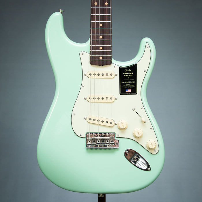 Fender American Vintage II 1961 Stratocaster Rosewood Fingerboard - Surf Green - V26321