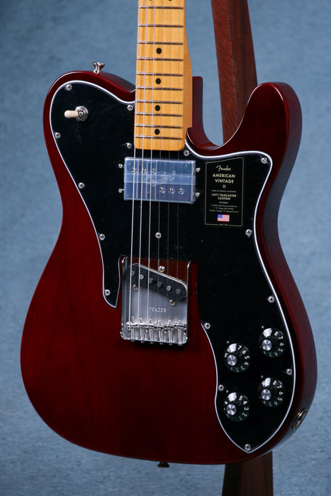 Fender American Vintage II 1977 Telecaster Custom Maple Fingerboard Electric Guitar - Wine Red - VS221679