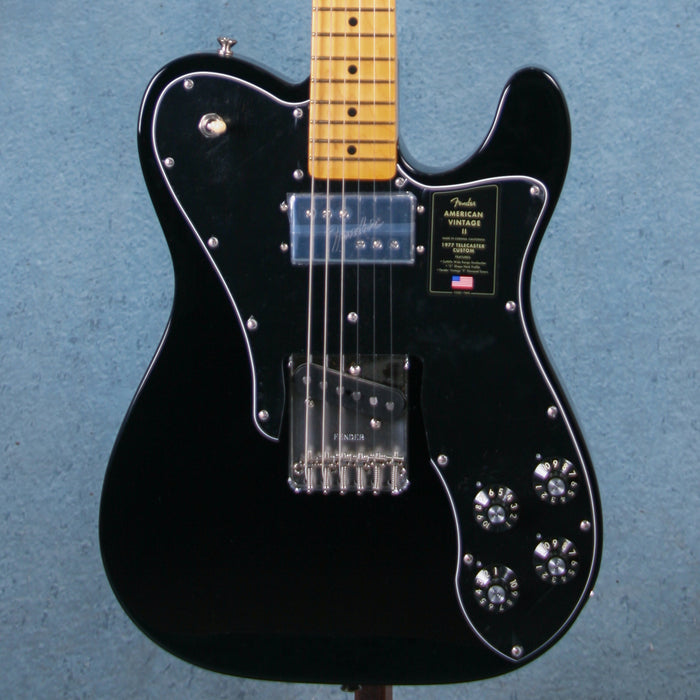 Fender American Vintage II 1977 Telecaster Custom Maple Fingerboard Electric Guitar - Black - VS230546