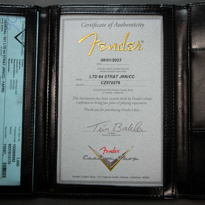 Fender Custom Shop '64 Strat Journeyman w/Case - Faded Aged Fiesta Red - Preowned