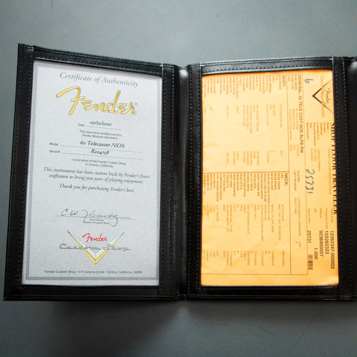 Fender Custom Shop 2020 1960 Telecaster Custom NOS - Aged Lake Placid Blue - Preowned