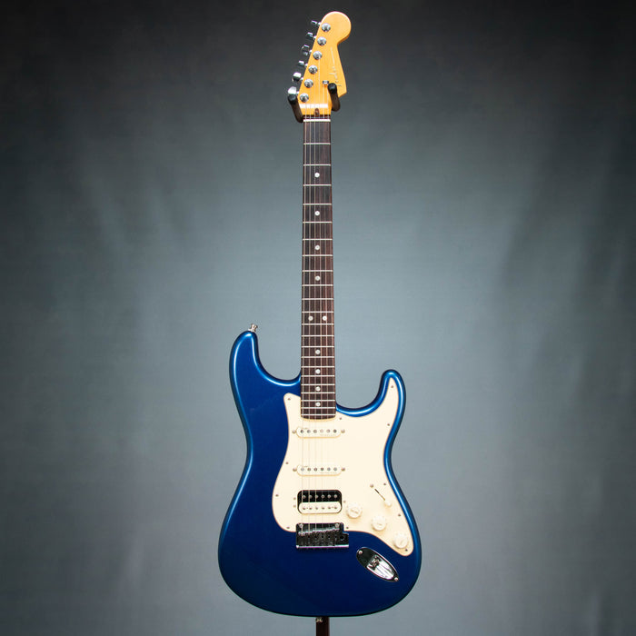 Fender American Ultra Stratocaster HSS Electric Guitar w/Case - Cobra Blue - Preowned