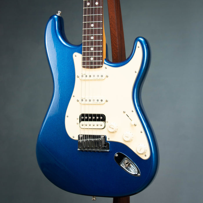 Fender American Ultra Stratocaster HSS Electric Guitar w/Case - Cobra Blue - Preowned