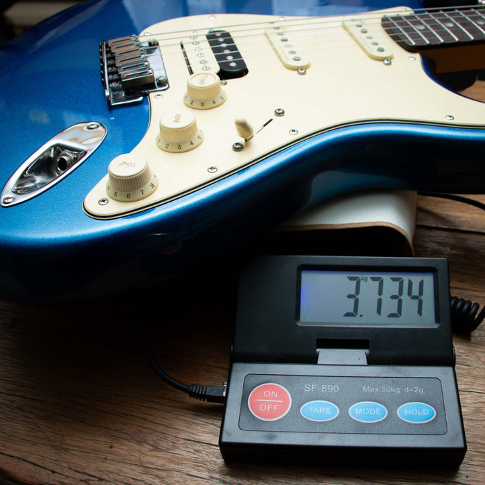 Fender American Ultra Stratocaster HSS Electric Guitar w/Case - Cobra Blue - Preowned