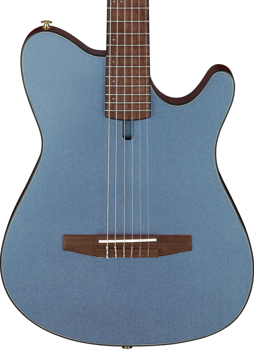 Ibanez FRH10N IBF Nylon String Guitar - Indigo Blue Metallic Flat