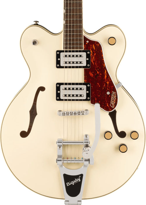 Gretsch G2622T Streamliner Center Block Double-Cut with Bigsby Laurel Fingerboard BroadTron BT-3S Pickups - Vintage White