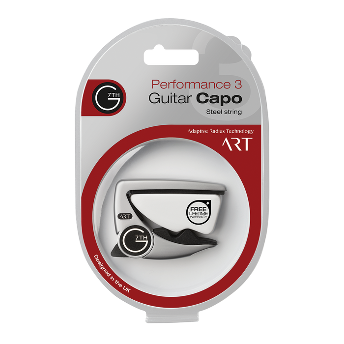 G7 Performance 3 Guitar Capo - Silver