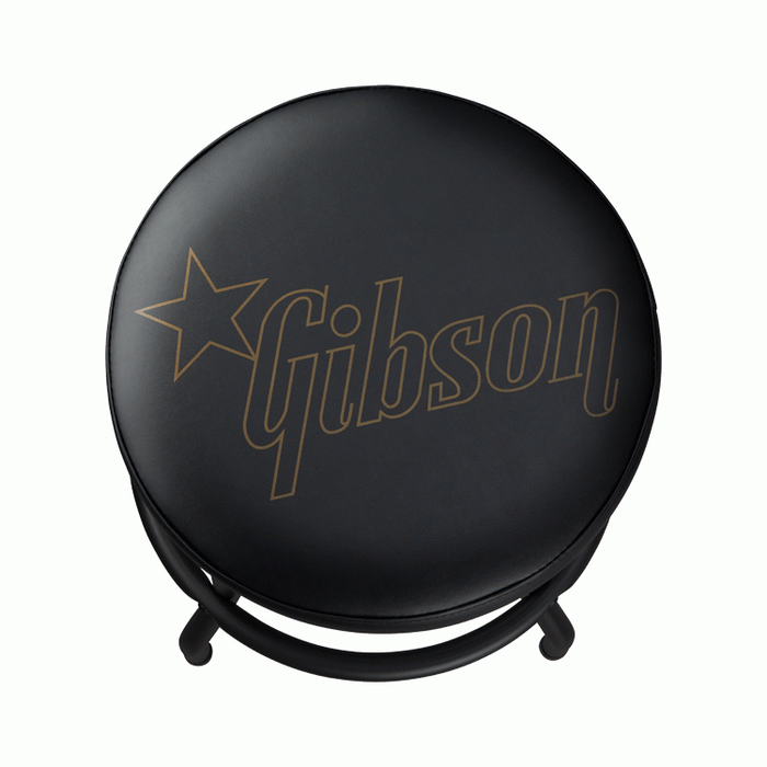 Gibson 24 Inch Swivel Playing Barstool - Star Logo