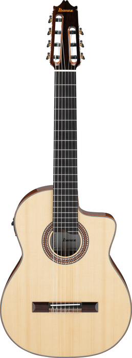 Ibanez GA3007CE 7 String Nylon Guitar - Natural High Gloss