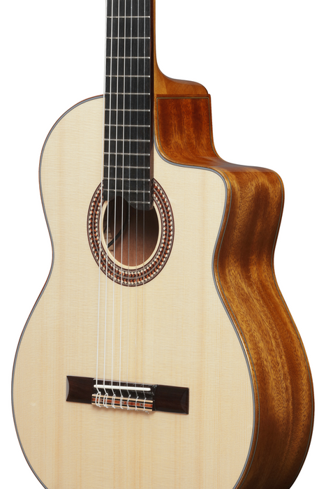 Ibanez GA3007CE 7 String Nylon Guitar - Natural High Gloss