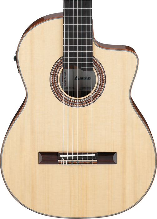 Ibanez GA3007CE 7 String Nylon Guitar - Natural High Gloss