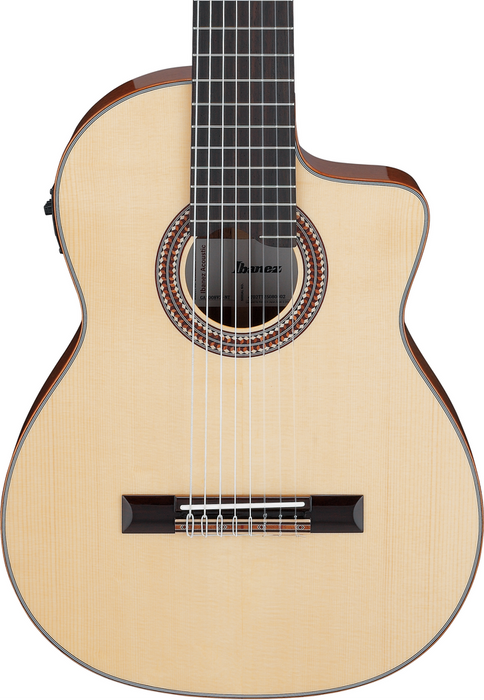Ibanez GA3008CE 8 String Nylon Guitar - Natural High Gloss