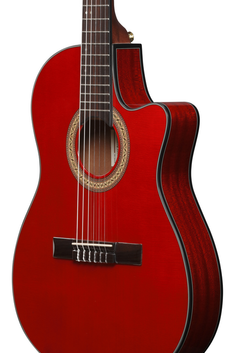 Ibanez GA35TCE SRR Acoustic Guitar - Sapphire Red High Gloss