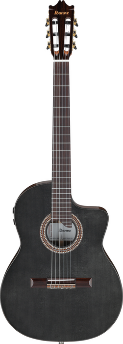 Ibanez GA360TCE Nylon Guitar - Transparent Black High Gloss