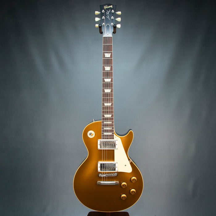 Gibson Custom 1957 Les Paul Goldtop Reissue VOS Electric Guitar - Double Gold Dark Back - 751438