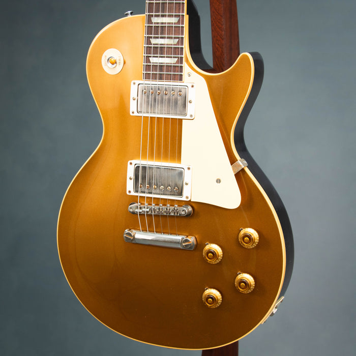 Gibson Custom 1957 Les Paul Goldtop Reissue VOS Electric Guitar - Double Gold Dark Back - 751438