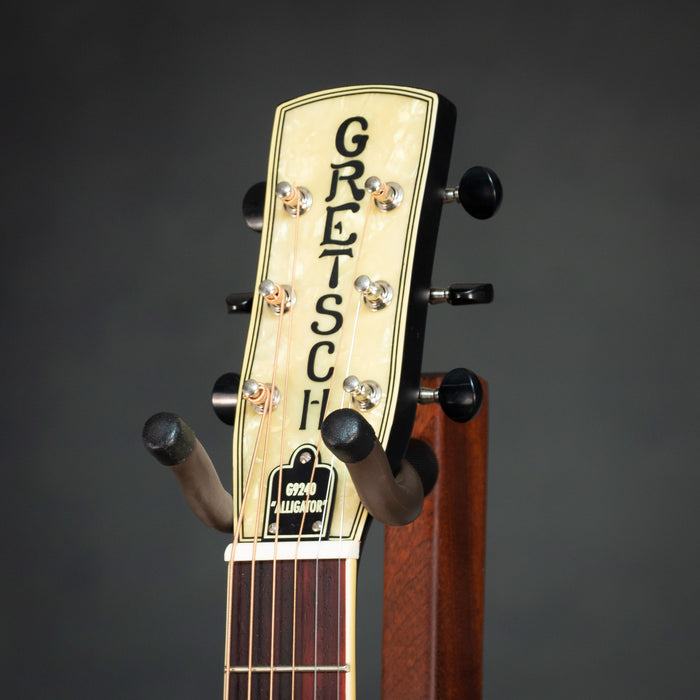 Gretsch G9240 Alligator Round-Neck Mahogany Body Biscuit Cone Resonator Guitar - 2-Color Sunburst - B-Stock - CAXR251938B