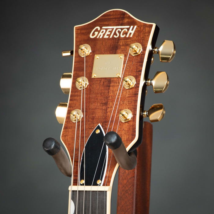 Gretsch Broadkaster LX Figured Center Block with String-Thru Bigsby and Gold Hardware Ebony Fingerboard - Havana Burst - JT25113707