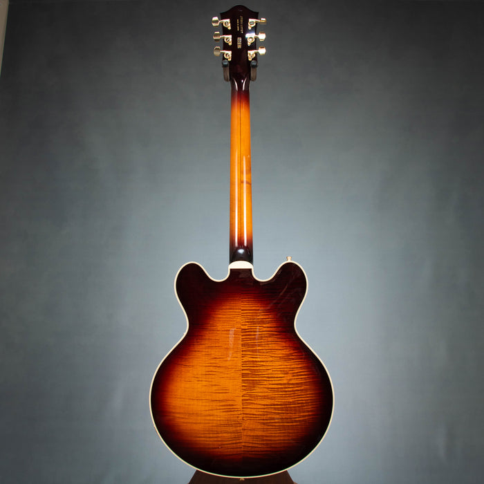 Gretsch Broadkaster LX Figured Center Block with String-Thru Bigsby and Gold Hardware Ebony Fingerboard - Havana Burst - JT25113707