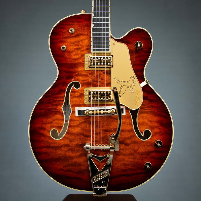 Gretsch G6136TGQM-59 Limited Edition Quilt Classic Falcon with Bigsby Electric Guitar - Forge Glow - JT26030663