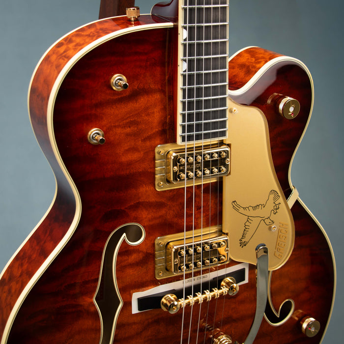 Gretsch G6136TGQM-59 Limited Edition Quilt Classic Falcon with Bigsby Electric Guitar - Forge Glow - JT26030663