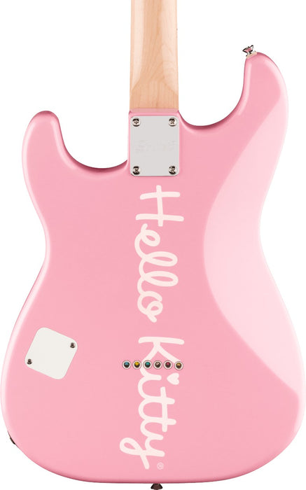 Squier Limited Edition Hello Kitty Stratocaster with Gig Bag Maple Fingerboard - Pink