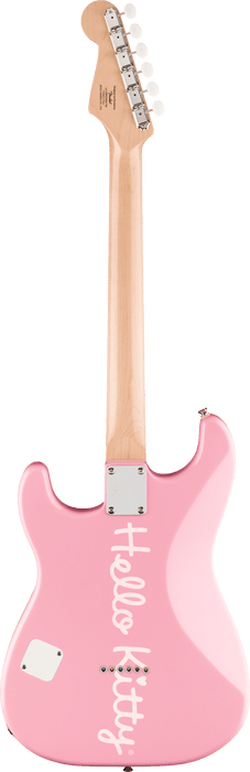 Squier Limited Edition Hello Kitty Stratocaster with Gig Bag Maple Fingerboard - Pink