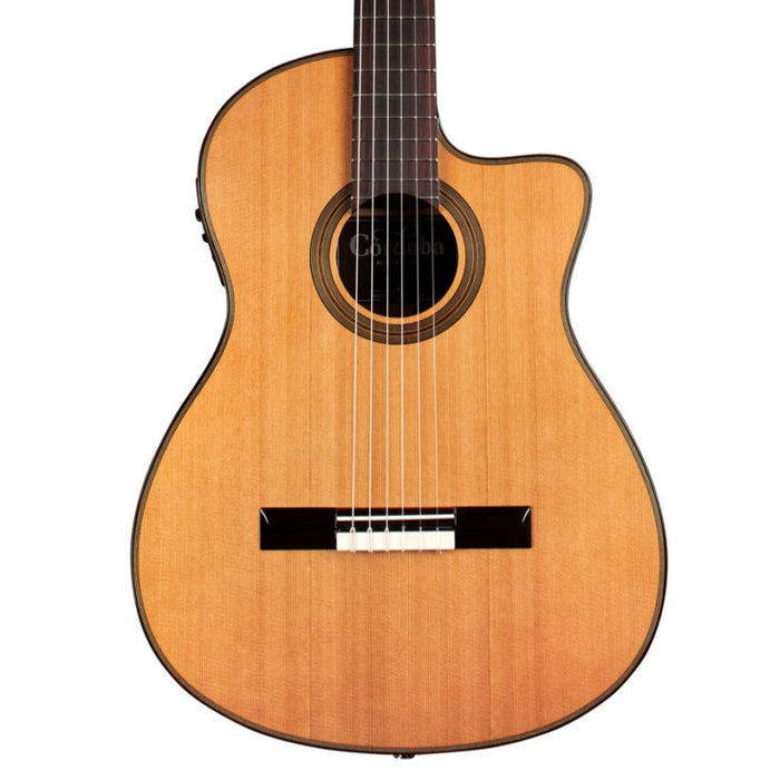 Cordoba Fusion 12 Natural CD Cedar Nylon String Acoustic Electric Guitar