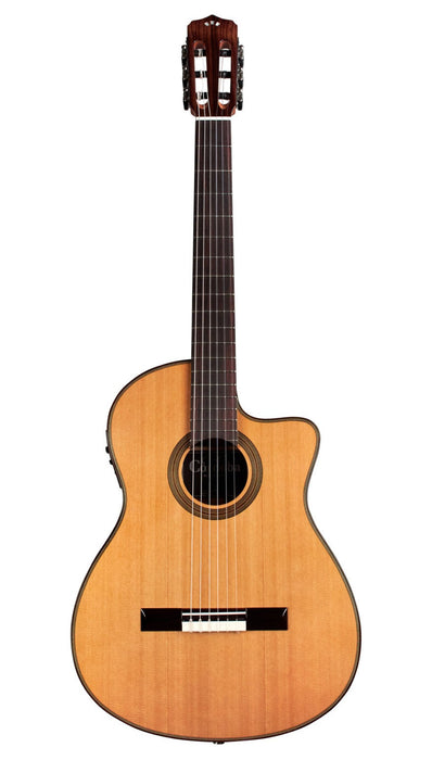 Cordoba Fusion 12 Natural CD Cedar Nylon String Acoustic Electric Guitar
