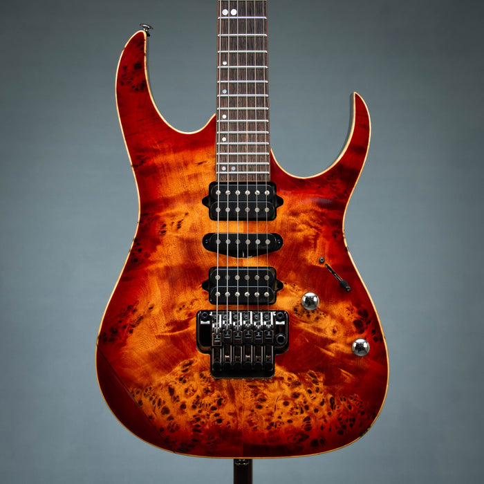 Ibanez 2019 Premium RG1070PBZ BTB w/Case - Brown Topaz Burst - Preowned