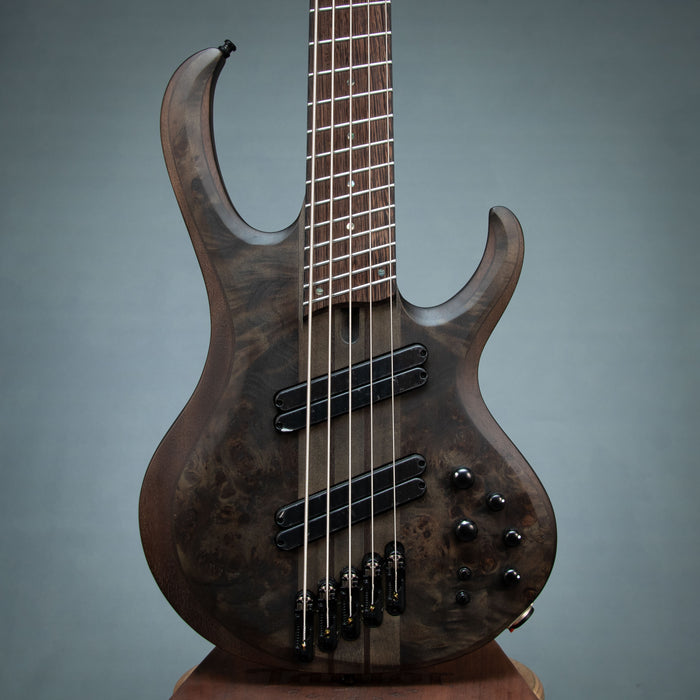 Ibanez BTB805MS TGF 5 String Bass Guitar w/Case - Transparent Gray Flat - Preowned