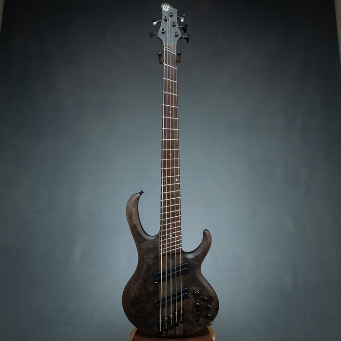 Ibanez BTB805MS TGF 5 String Bass Guitar w/Case - Transparent Gray Flat - Preowned