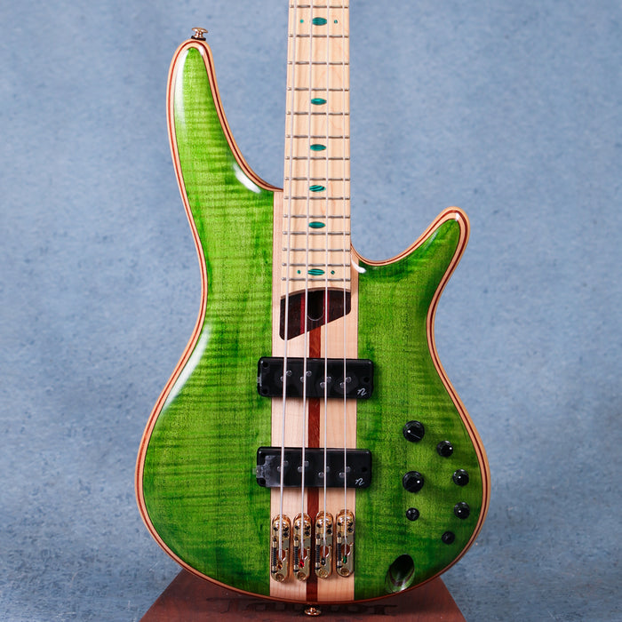 Ibanez SR4FMDX EGL Premium Electric Bass Guitar w/Bag - Emerald Green Low Gloss - B-Stock - 220704272B