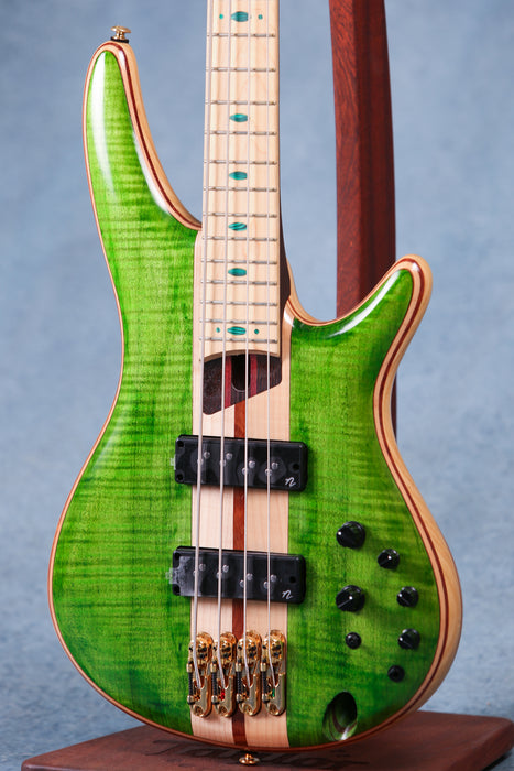 Ibanez SR4FMDX EGL Premium Electric Bass Guitar w/Bag - Emerald Green Low Gloss - B-Stock - 220704272B