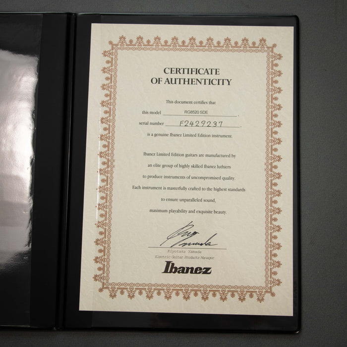 Ibanez RG8520 J-Custom SDE Electric Guitar w/Case - Sodalite - F2429237 - Clearance