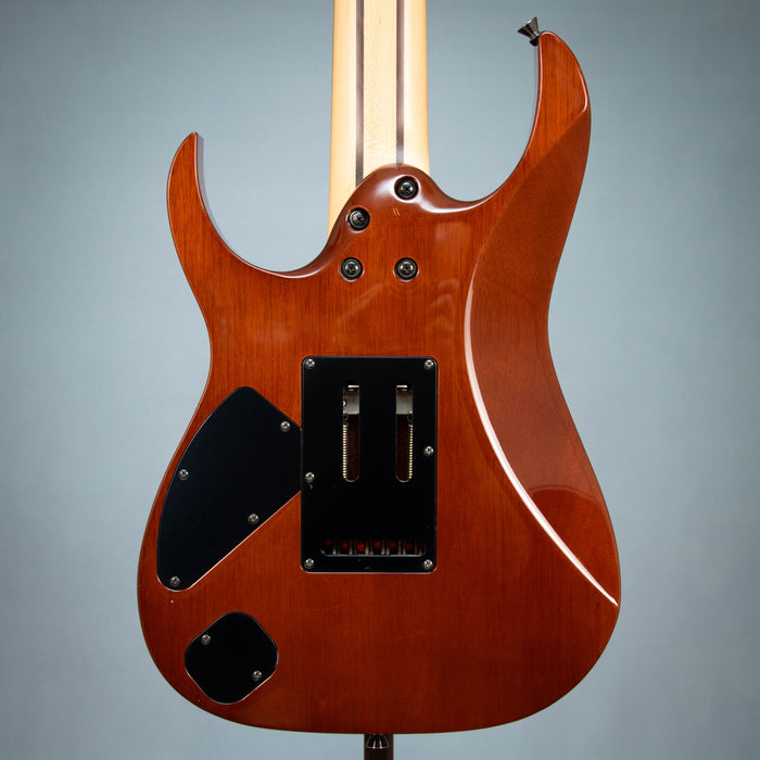 Ibanez J Custom RG8127 7 String Electric Guitar w/Case - Violin Burst - Preowned