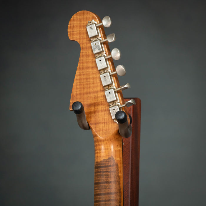 Iconic Solana Vintage Electric Guitar w/Case - Black over Sunburst - Preowned