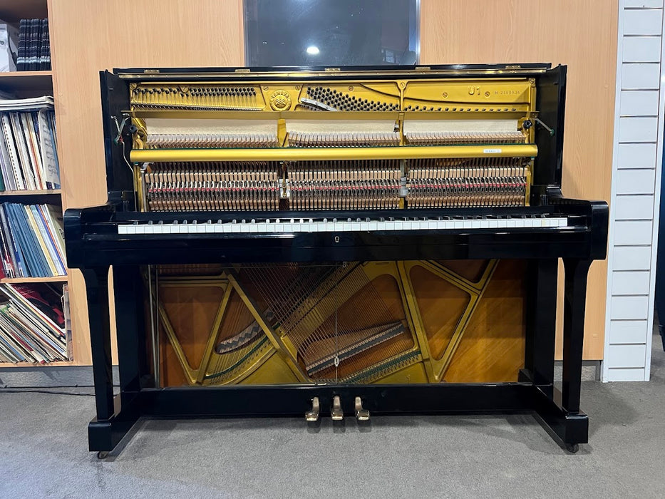 Yamaha U1H 121cm Preowned Upright piano 2160036- Polished Ebony
