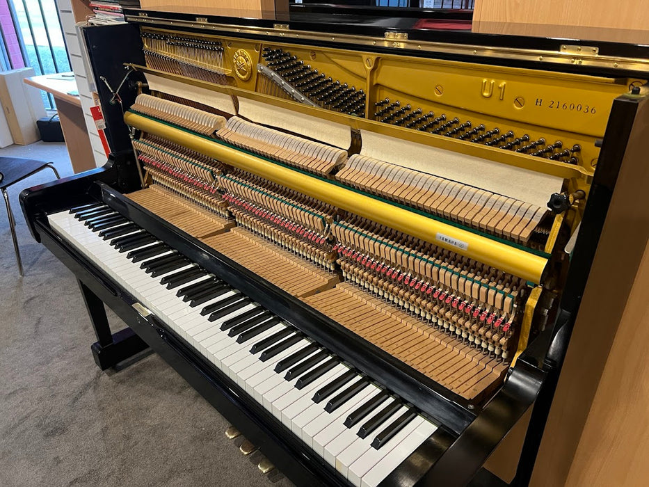 Yamaha U1H 121cm Preowned Upright piano 2160036- Polished Ebony
