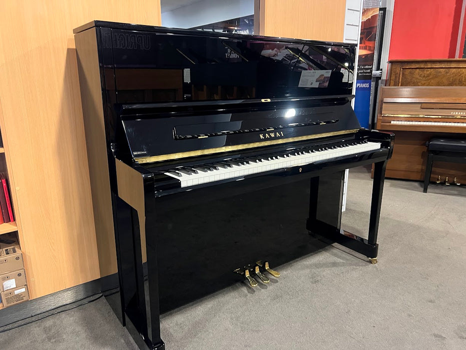 Kawai K-500 130cm Preowned Upright Piano 2713232 - Polished Ebony