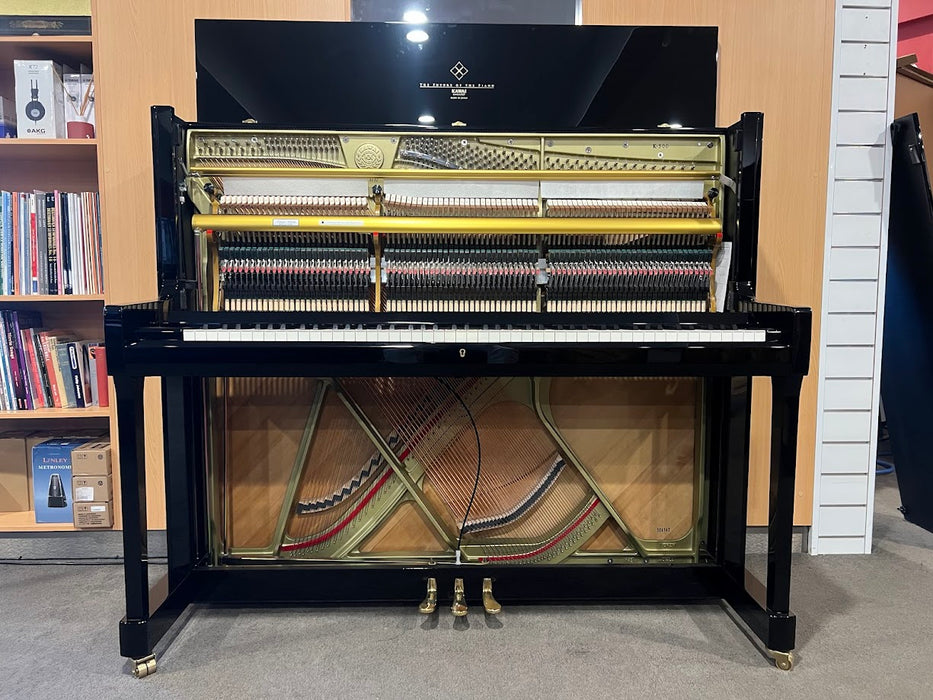 Kawai K-500 130cm Preowned Upright Piano 2713232 - Polished Ebony