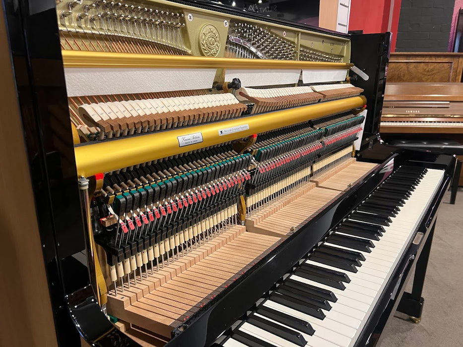 Kawai K-500 130cm Preowned Upright Piano 2713232 - Polished Ebony