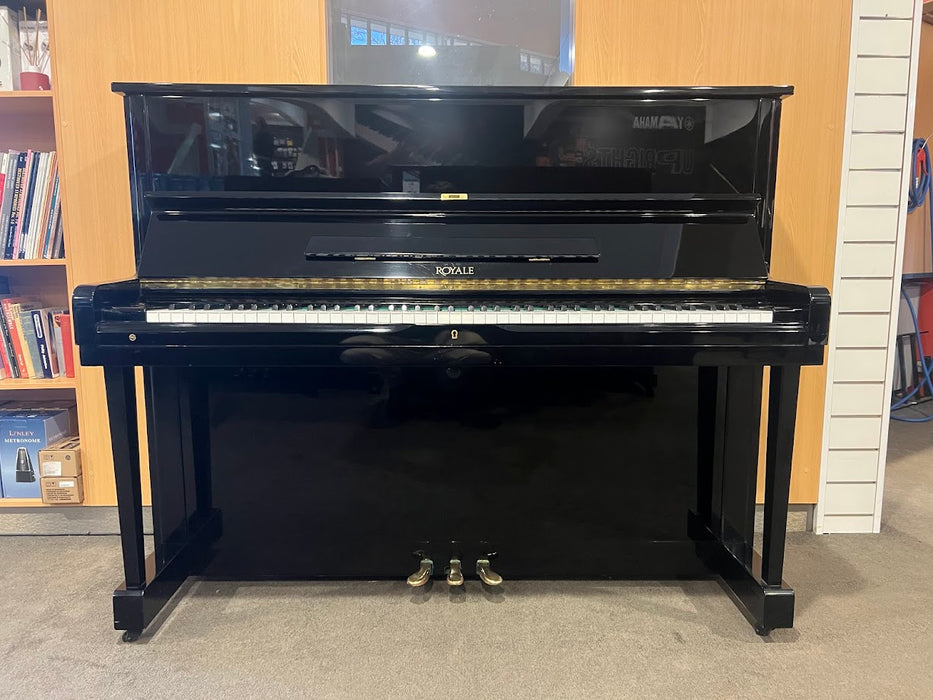 Royale RS-21 121cm Preowned Upright Piano 82291 - Polished Ebony