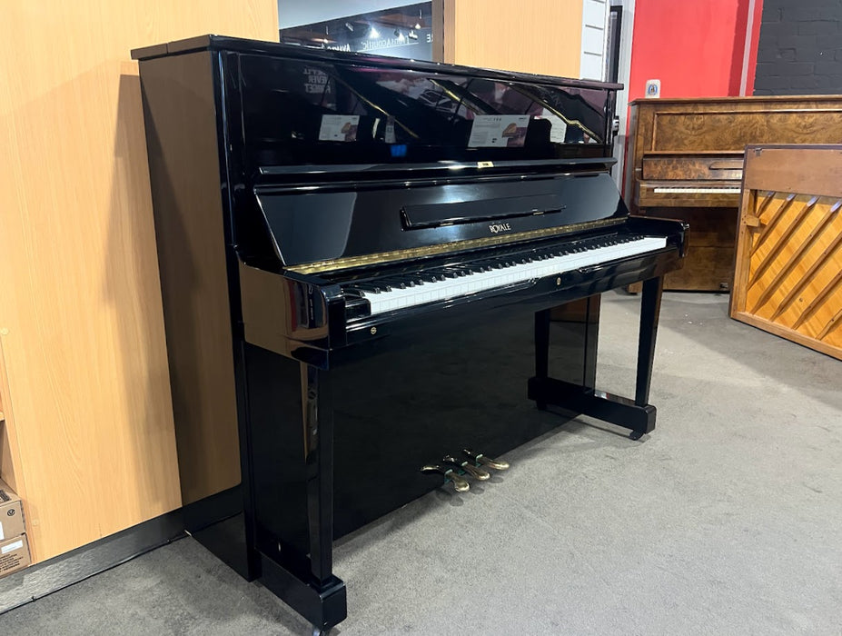 Royale RS-21 121cm Preowned Upright Piano 82291 - Polished Ebony