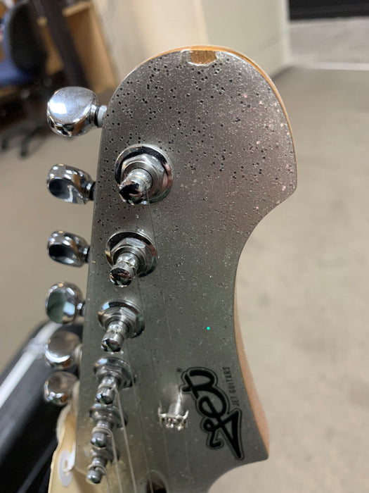 JET JS-500-SLS HH Electric Guitar - Silver Sparkle - B-Stock