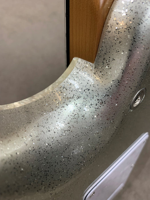 JET JS-500-SLS HH Electric Guitar - Silver Sparkle - B-Stock