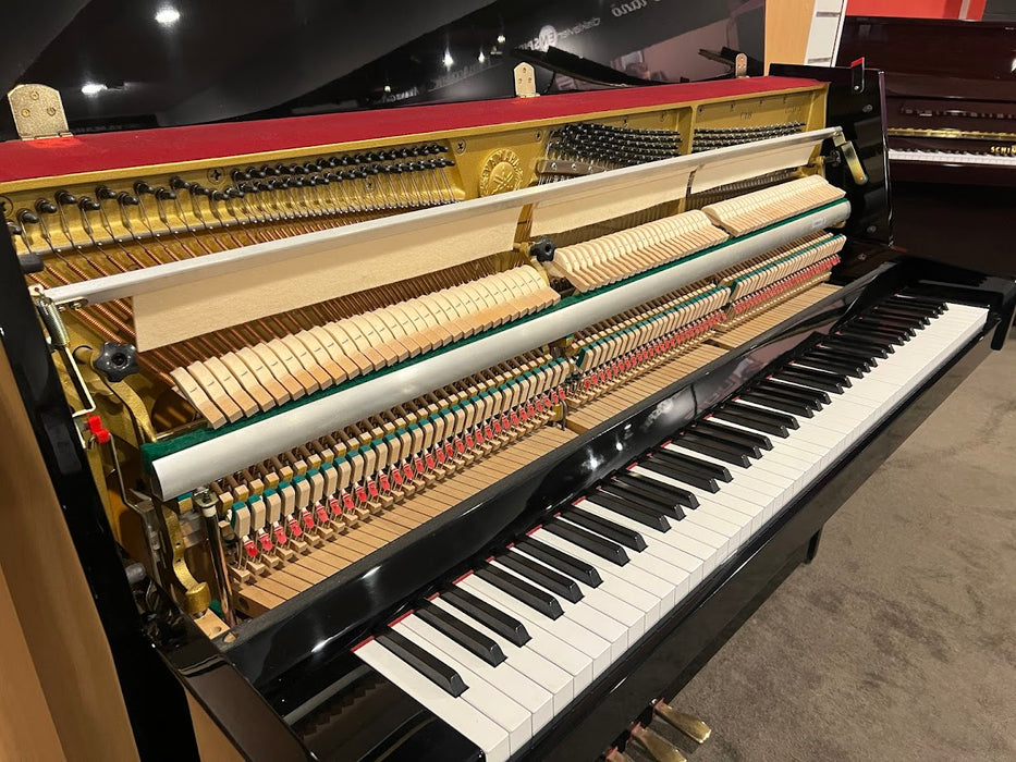 Yamaha C108 108cm Preowned Upright Piano 4568944 - Polished Ebony