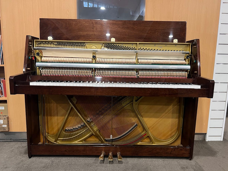 Yamaha C108 108cm Preowned Upright Piano - Polished Walnut