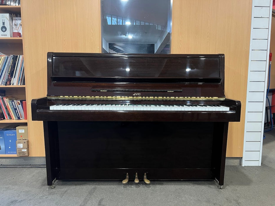 JVC V-12A 108cm Preowned Upright Piano 16701697 - Polished Mahogany