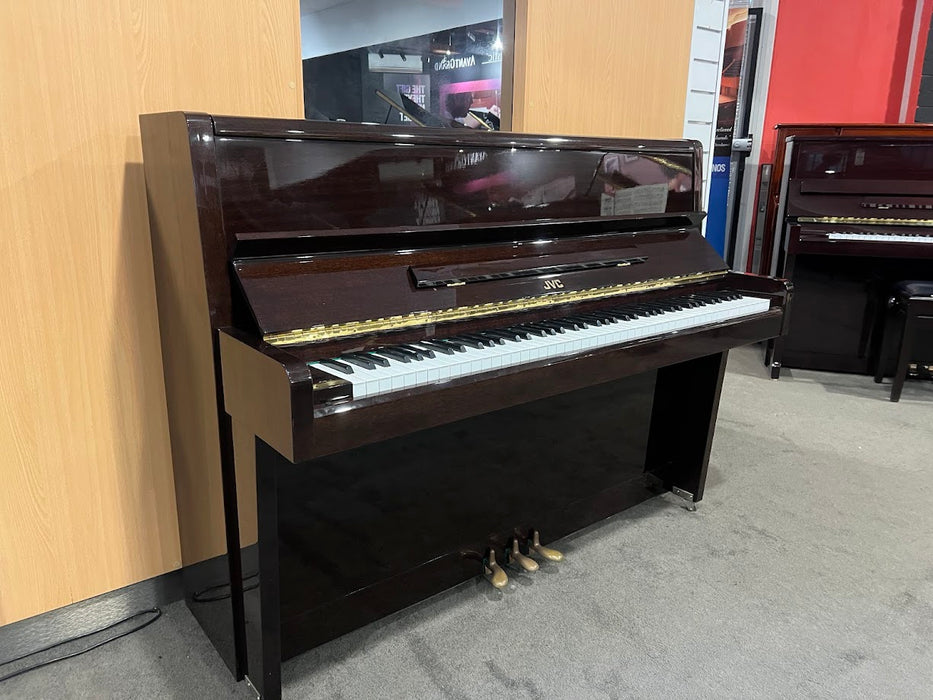 JVC V-12A 108cm Preowned Upright Piano 16701697 - Polished Mahogany